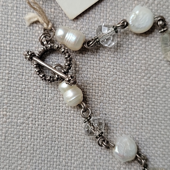 Rare STEPHEN DWECK 2002 Jade/Cat's Eye/Calcite/Pearls/Crystal Quartz/Sterling - Picture 13 of 15